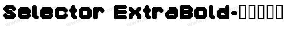 Selector ExtraBold字体转换